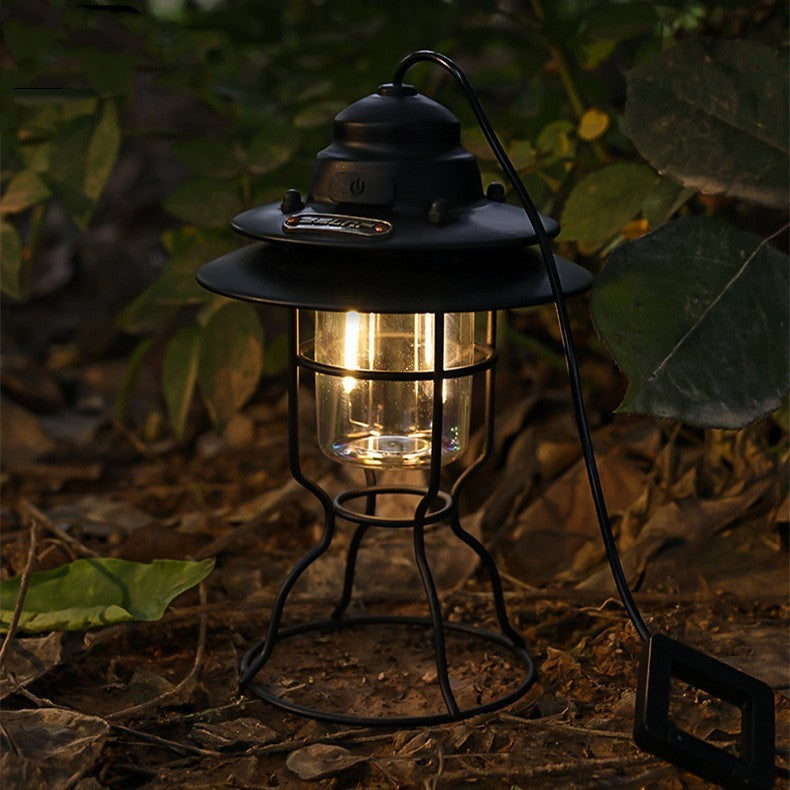 Portable Retro Barn Lantern Outdoor Multifunctional Lighting