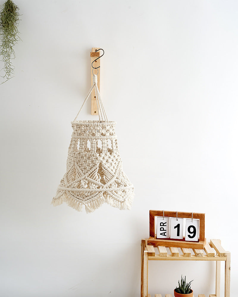 New Hand-woven Home Chandelier Homestay Hotel Wedding Decoration Lampshade Bohemian Tapestry Lighting