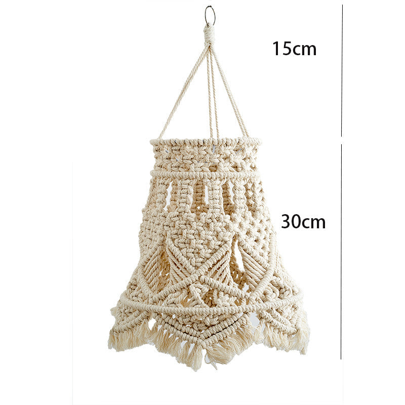 New Hand-woven Home Chandelier Homestay Hotel Wedding Decoration Lampshade Bohemian Tapestry Lighting