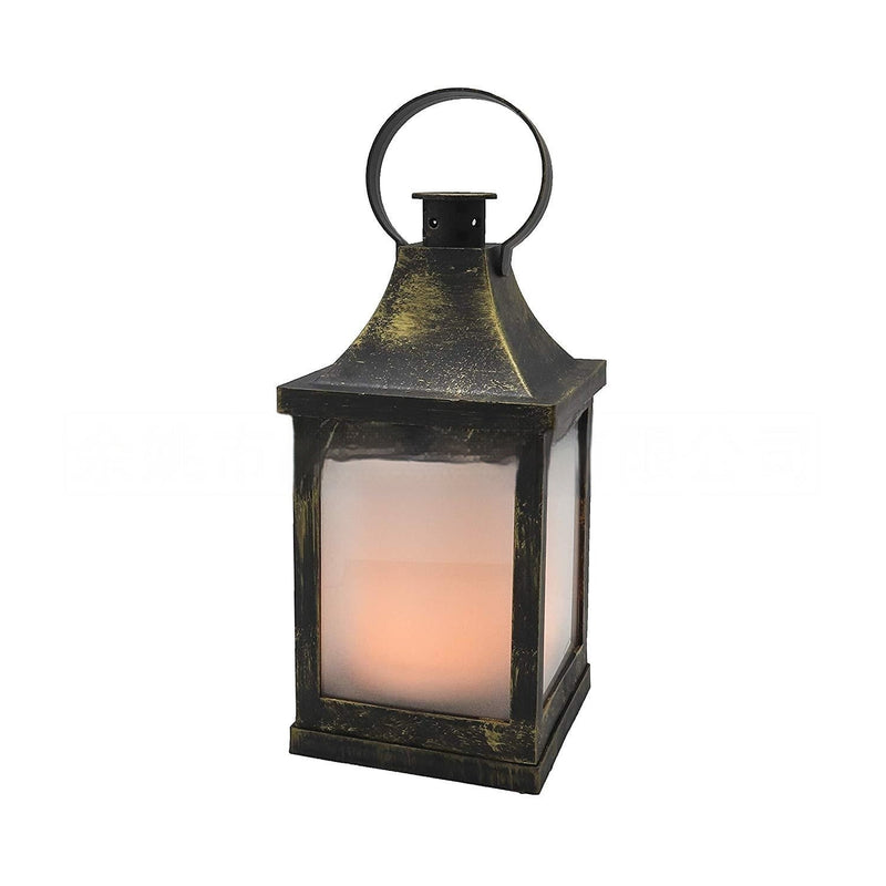 Fireplace Storm Lantern European Style Candle Light LED Furnishings Christmas Home Lights